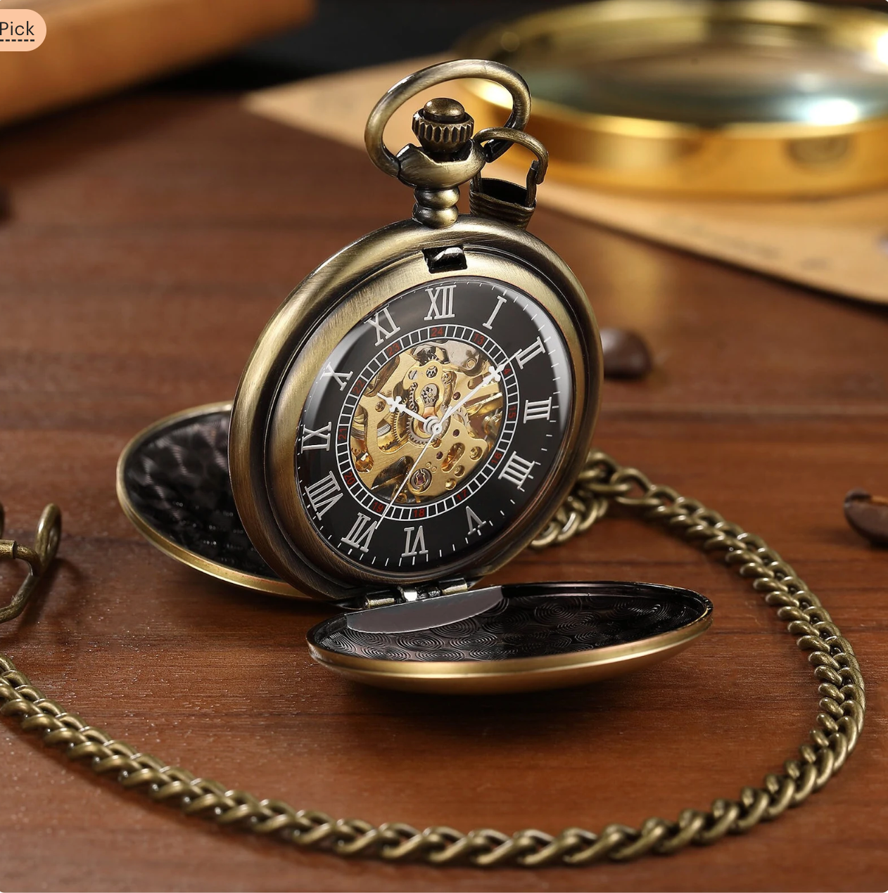Personalized Double Hunter Pocket Watch