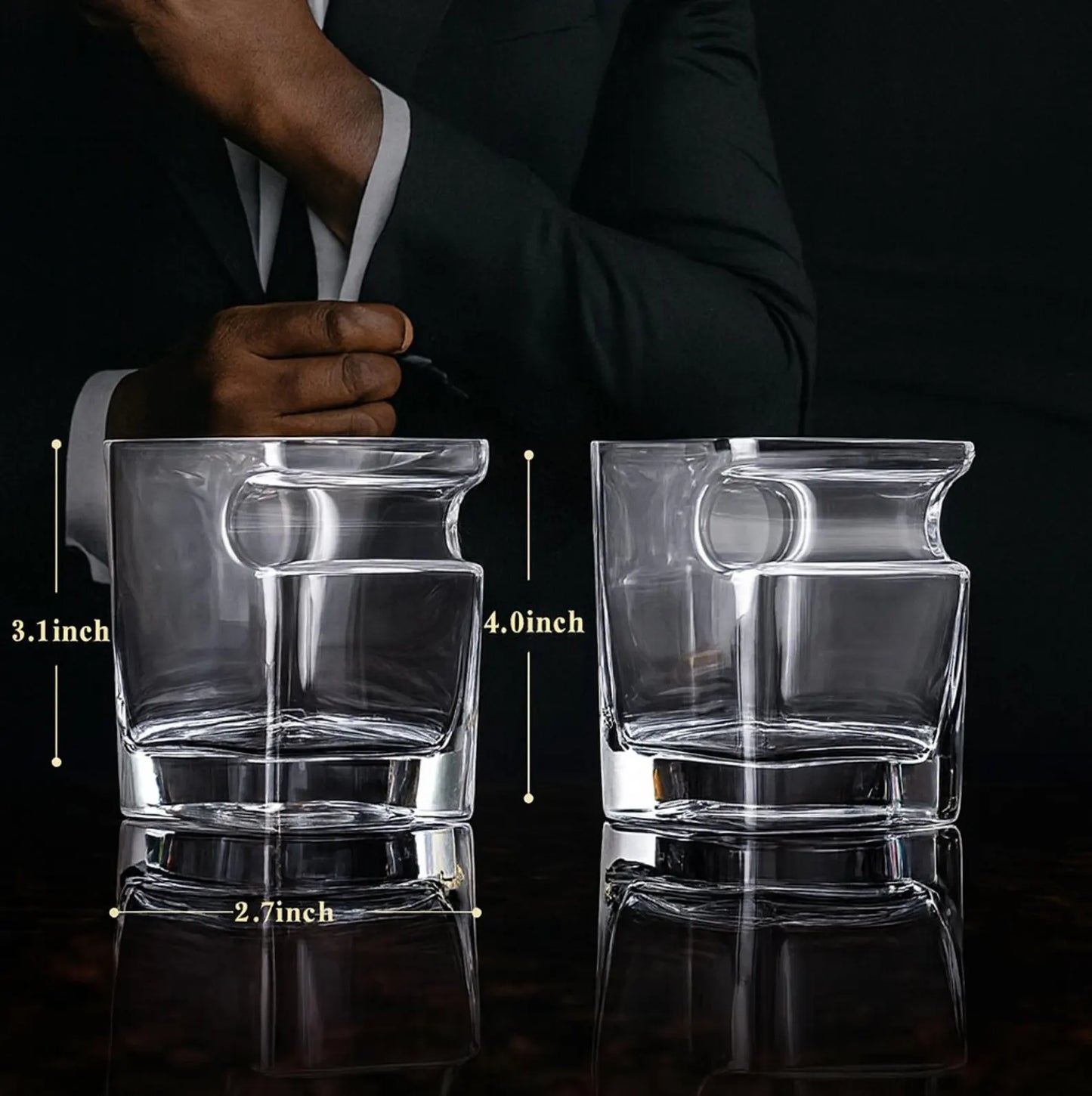 Personalized Cigar Whiskey Glass Gift