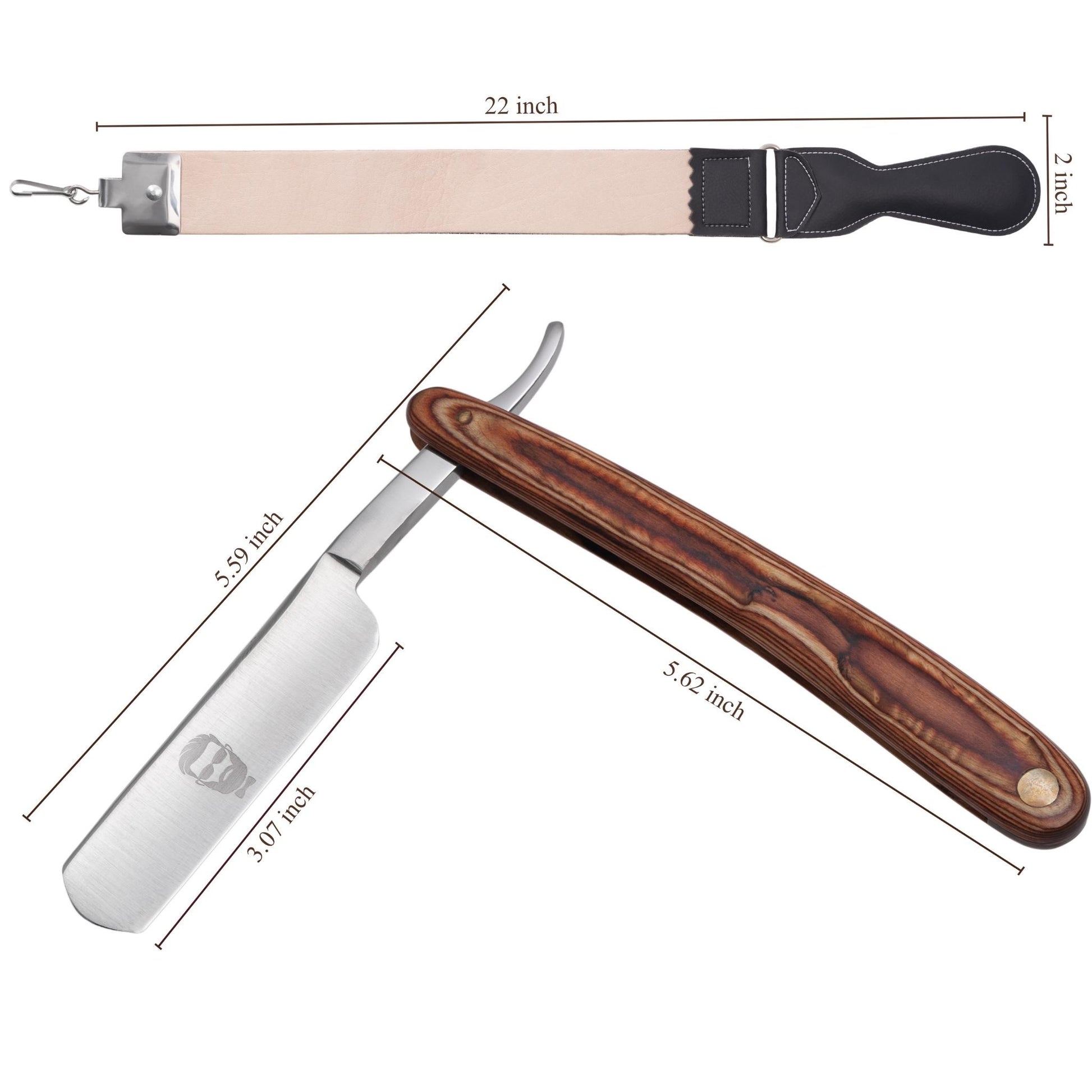 Straight Razor and Leather Sharpening Strop