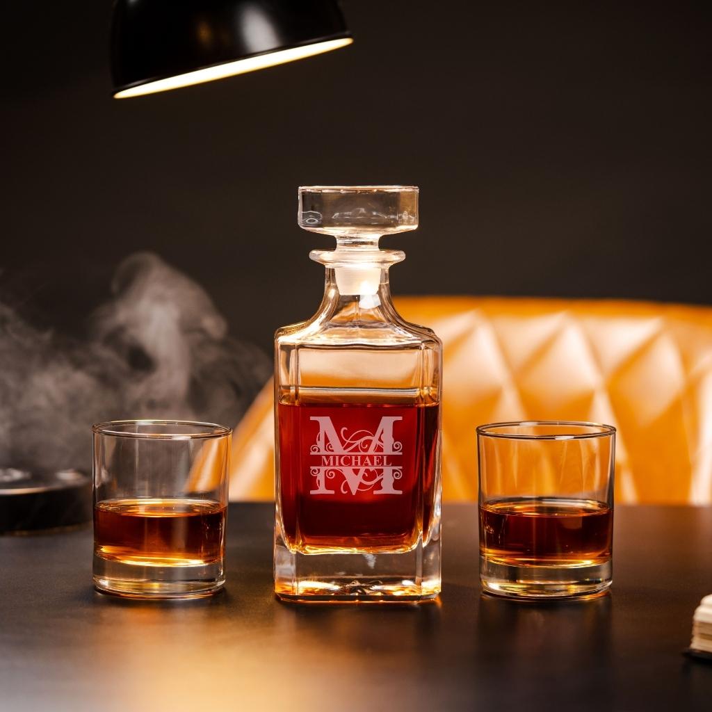 Personalized Whiskey Decanter Set